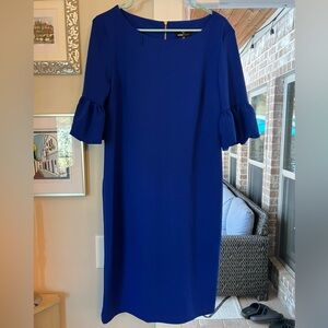 Ronni Nicole Royal Blue Puff Sleeve Dress size 10
